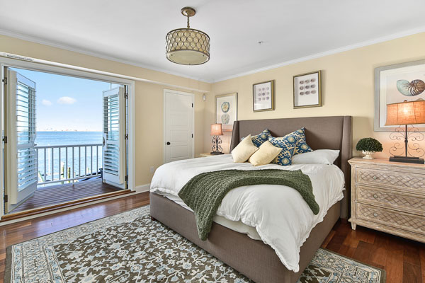 Prepared vacation rental bedroom