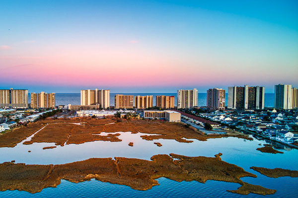 Ocean City Maryland coastline