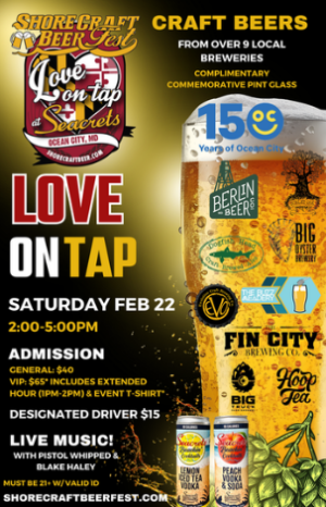 escape-to-ocean-city-february-vacation-deals-Love-On-Tap-300x466-6a29be865169e.png Love on Tap Craft Beer Event at Seacrets