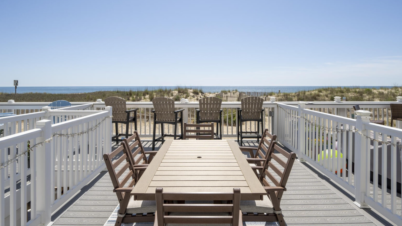 View from an Oceanfront Balcony in Ocean City, MD