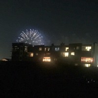 Fireworks from the beach