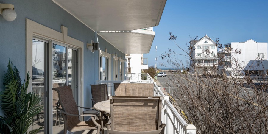 Balcony and View to the Beach
