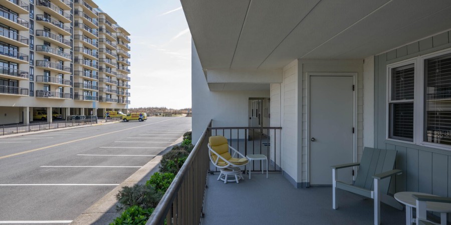 Balcony and View To Beach