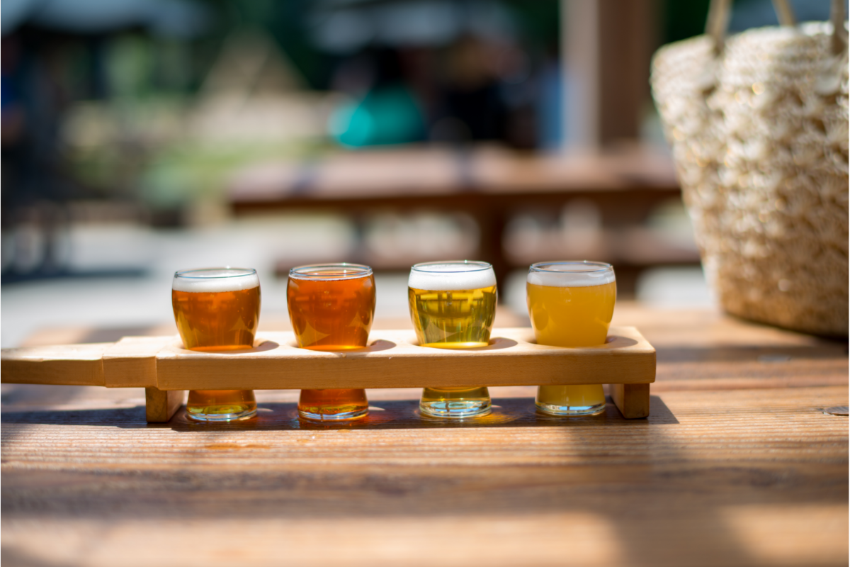 Picture of beer flight festival